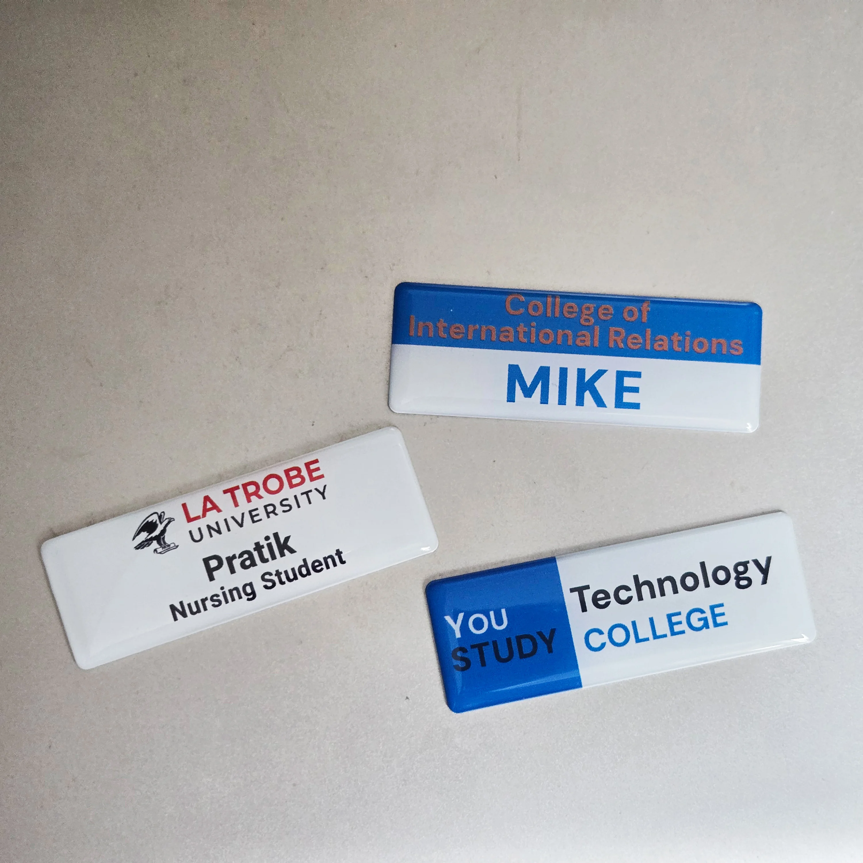 Personalized Name Tag Badges Identification Customized with Text&Logos, Stainless Steel Name for Clothing image 6
