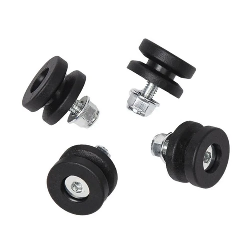 Imagen 2 del producto Caja de equipaje trasera superior para motocicletas, almohadilla de buje para maletero, espaciadores de hebilla, fijación rápida en forma de T/I, 4 Uds.