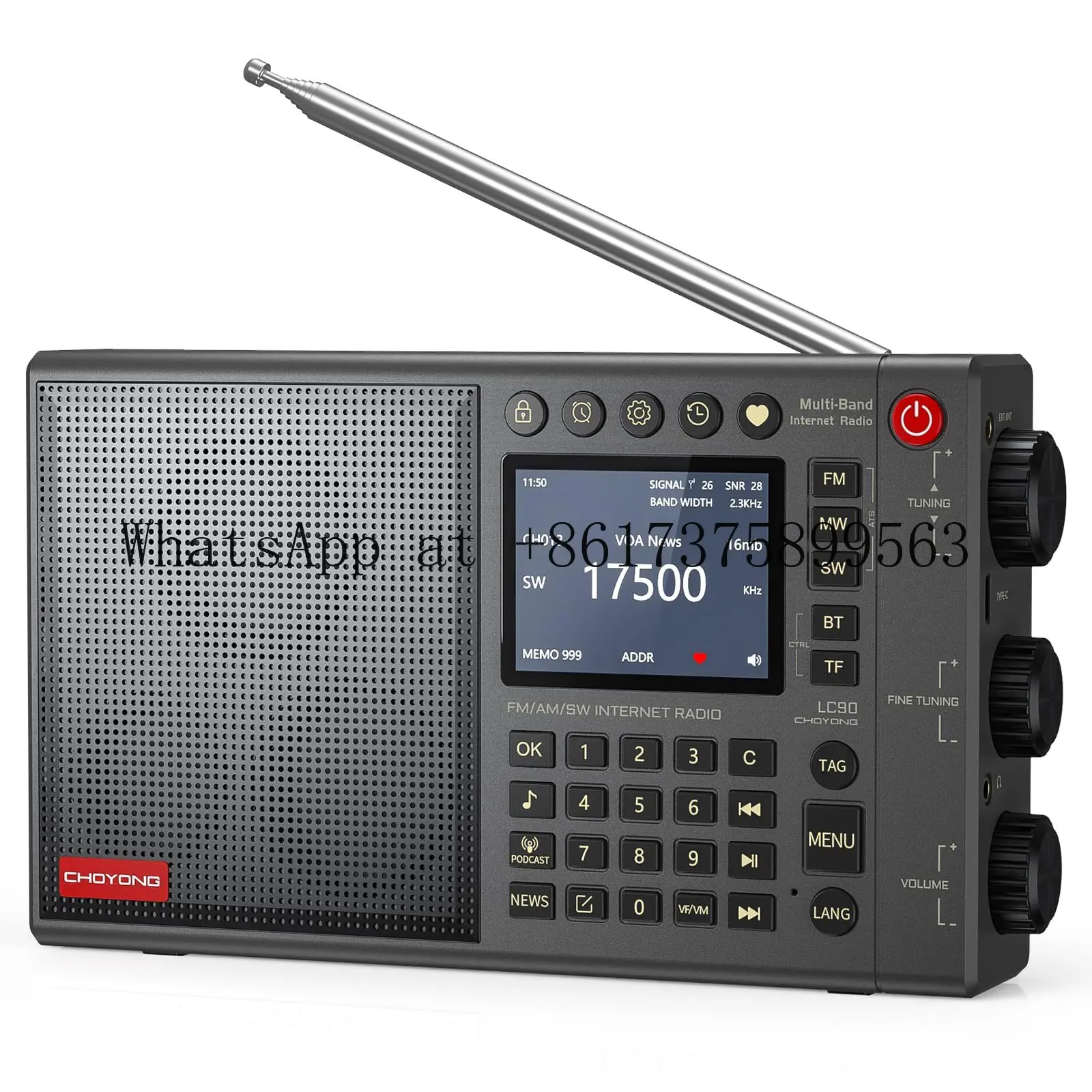 Chaoyuan LC 90 Por Full-Band Internet Radio with Bluetooth & Voice Control