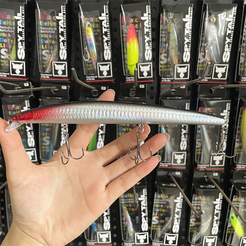 8130 18cm23g1PCS LURETV المستوردة الطائر بطل تحوم في الماء الضحل طعم مينولتا لرمي طويل المدى من جثم الطعم المزيف #3