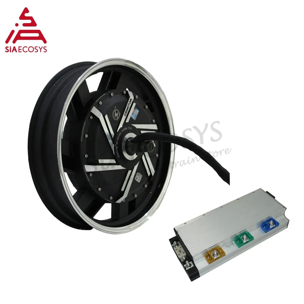 

QS Motor 16*3.0inch 8000W 273 50H V3 120kph Electric Scooter Motor With APT FOC AE96600 72V 96V 8kW 10kw Speed Controller