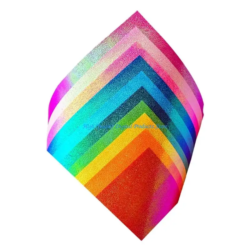 U2JE 50/100 قطعة من ورق الحرف اللامع الملون مقاس 15 سم مربعًا لامعًا