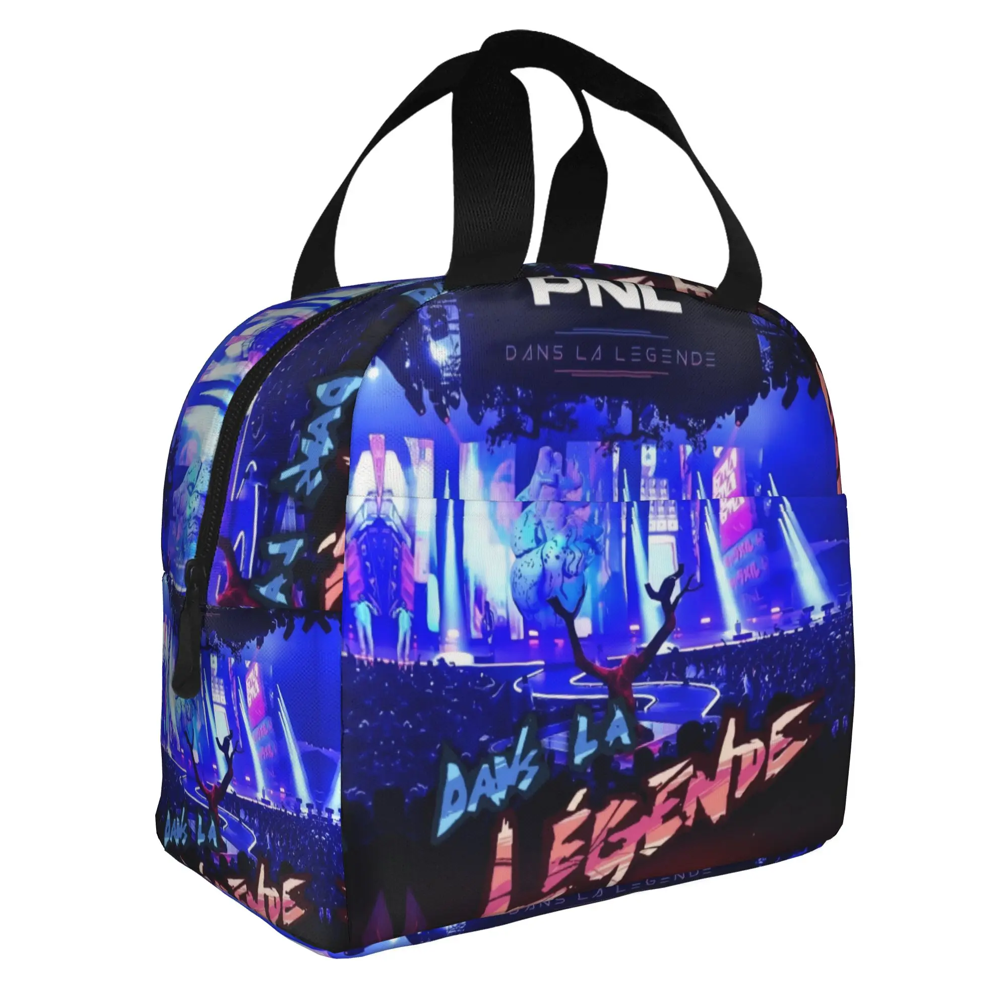 French Rapper PNL QLF Insulated Lunch Bag for Women Waterproof Le Monde Chico  Thermal Cooler Lunch Box Office Work School