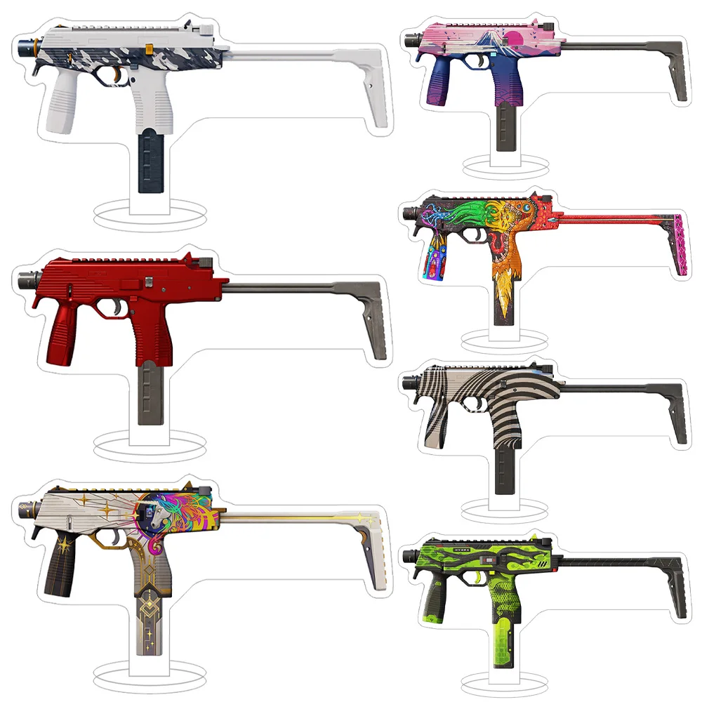 Lucky Seven Store CS2 GO Weapon model SMG MP9 Airlock Starlight Protector Hot Rod Food Chain Skins acrylic stand desk ornament