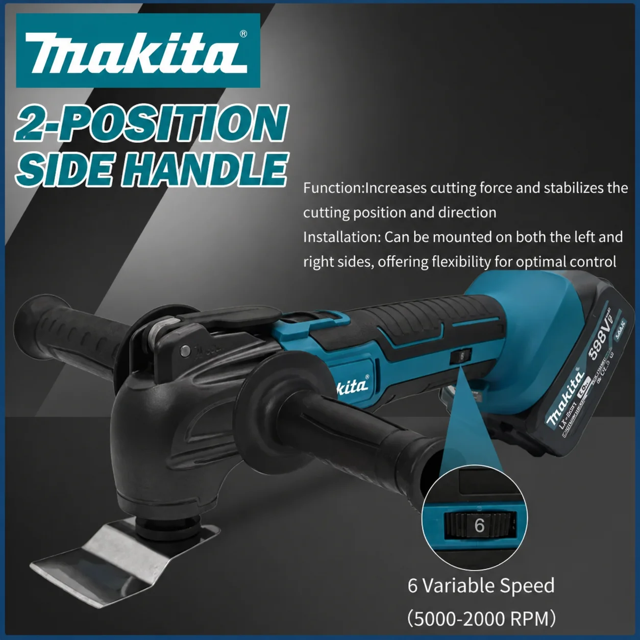 

Makita 18V DTM51 6 Variable Speed Oscillating Portable Electric Trimmer Cutting Device Multi-Use For Sawing,Shoveling