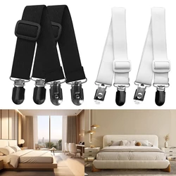 2pcs Adjustable Elastic Bed Sheet Clip Mattress Cover Corner Holder Clip Fasteners Straps Grippers Elastic Hook Sets