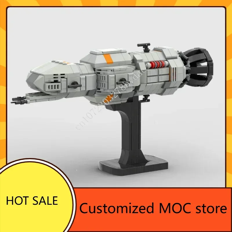 

498PCS Rocinante Mini-Space War Military MOC SpaceShip Battle Christmas Puzzle CityArchitecture Birthdayal DIYAssembly Toy Gift