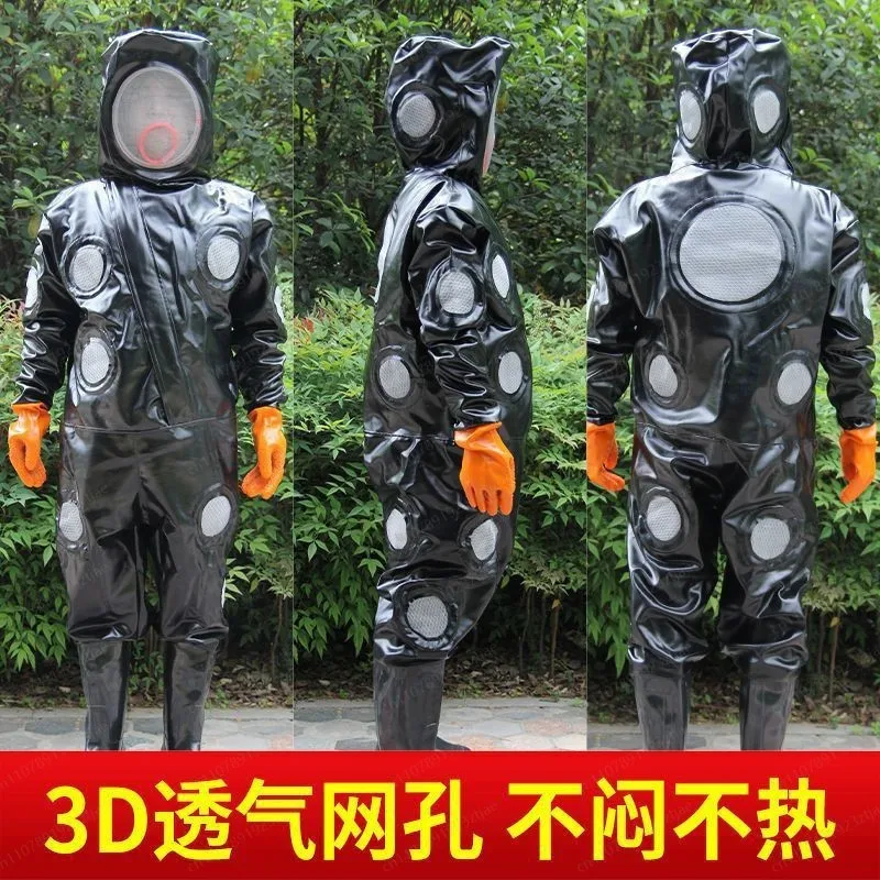 Thickened Full Body Bee Suit - Professional Anti-Sting for Beekeepers, Pest Control & Firefighters