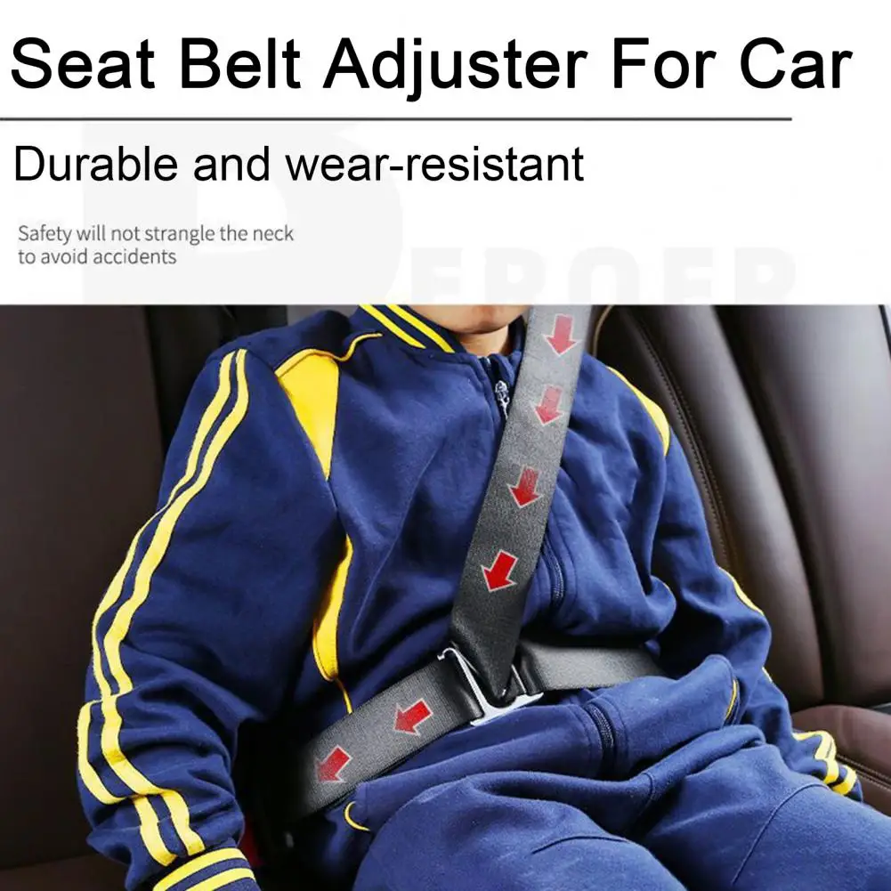 Seat Belt Adjuster for Car Comfortable Safe Driving Metal Seat Belt Adjusters for Adults Kids Easy to Use Clips Improve Driving