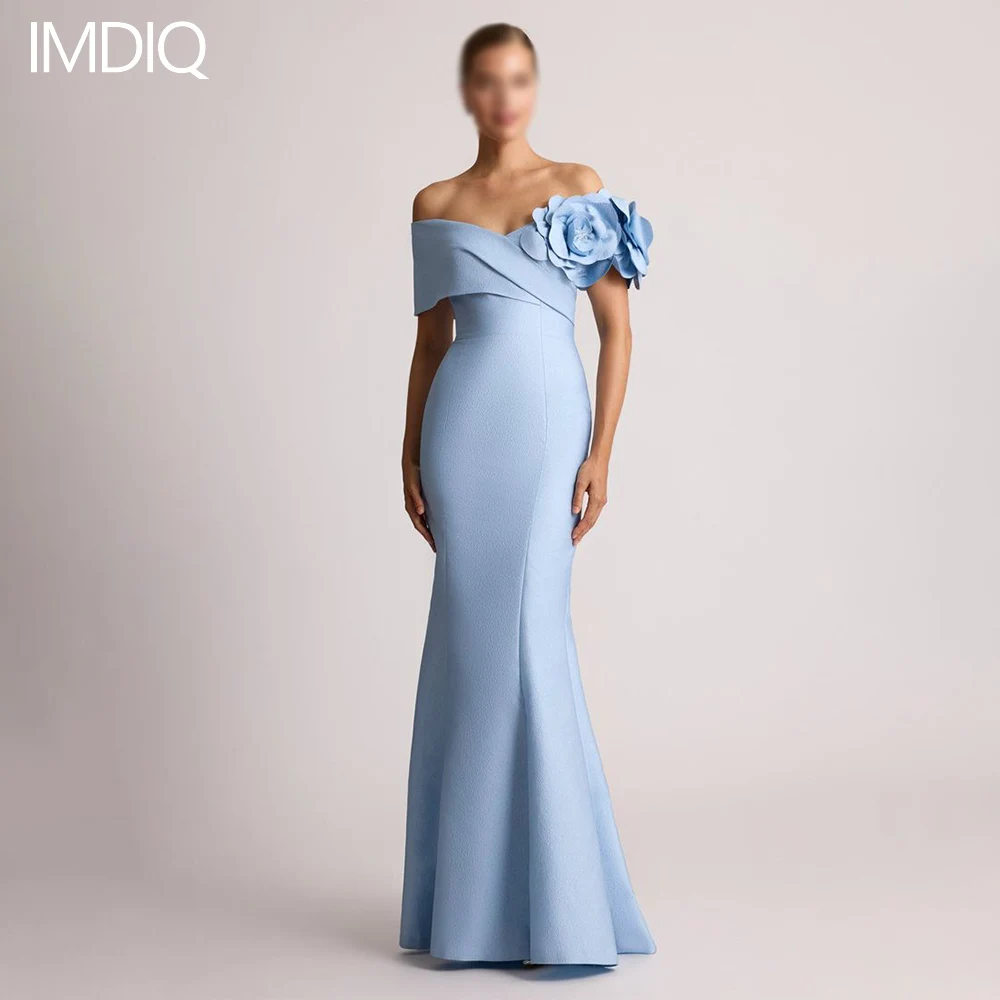 

Customized Elegant Long Evening Dresses for Women 3D Flowers Floor-Length Mermaid Special Events Wedding Gala Party Dress 2025