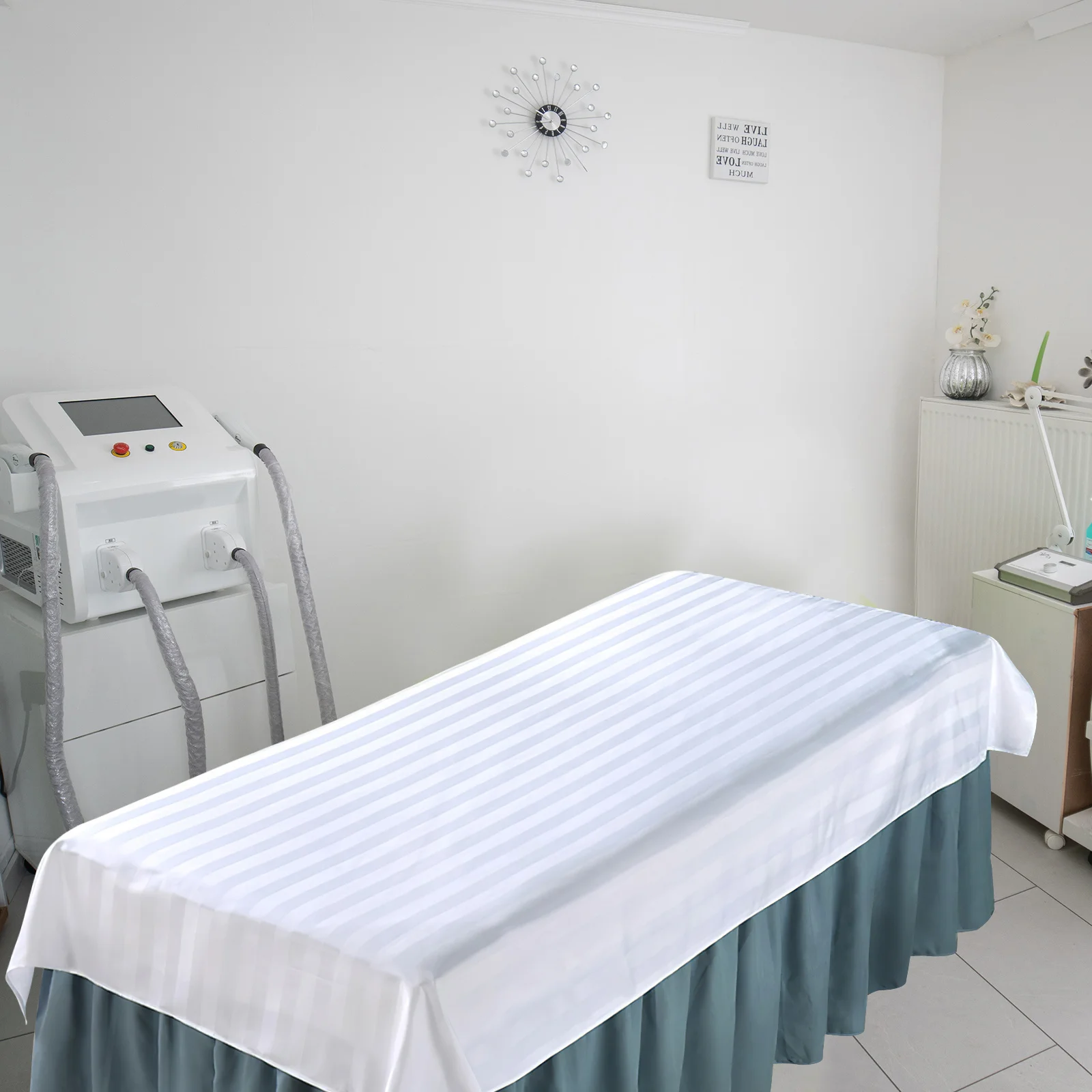 Больничная кровать Моющийся наматрасник Дышащая простыня для больничной кровати для кормления Защитный чехол для домашнего школьного использования Белый