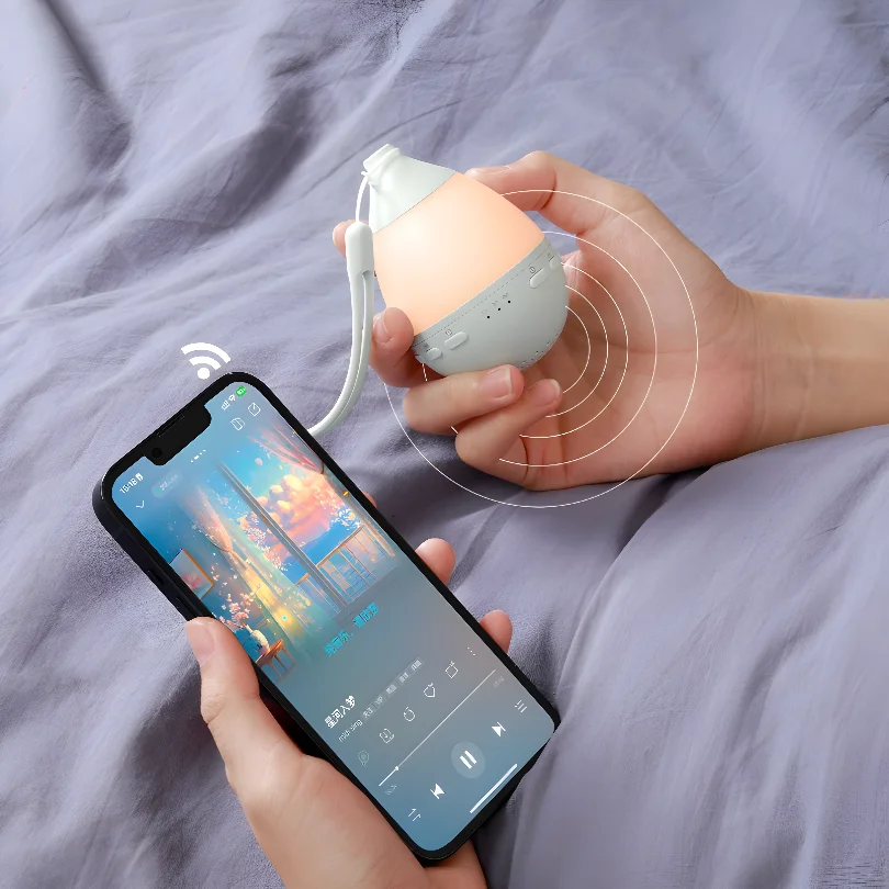 New Water Drop White Noise Sleep Device with Breathing Ambient Light, Music, and Smart Timer