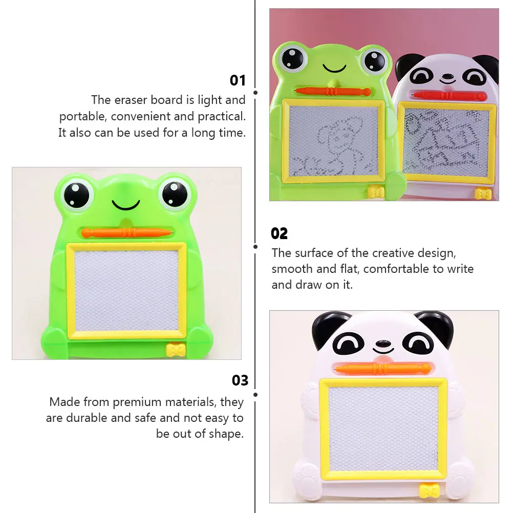 

2 Sets Children's Writing Board Cartoon Graffiti Plastic Early Educational Plaything