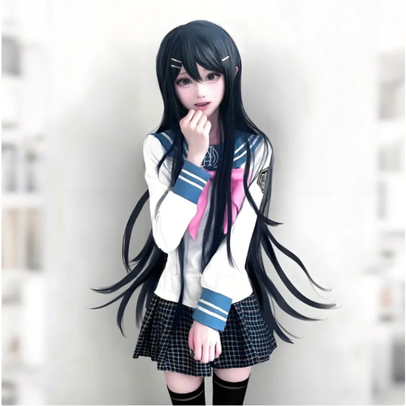 DanganRonpa Sayaka Maizono аниме косплей костюм школьная форма JK наряды для девочек аксессуары для одежды карнавальное праздничное платье