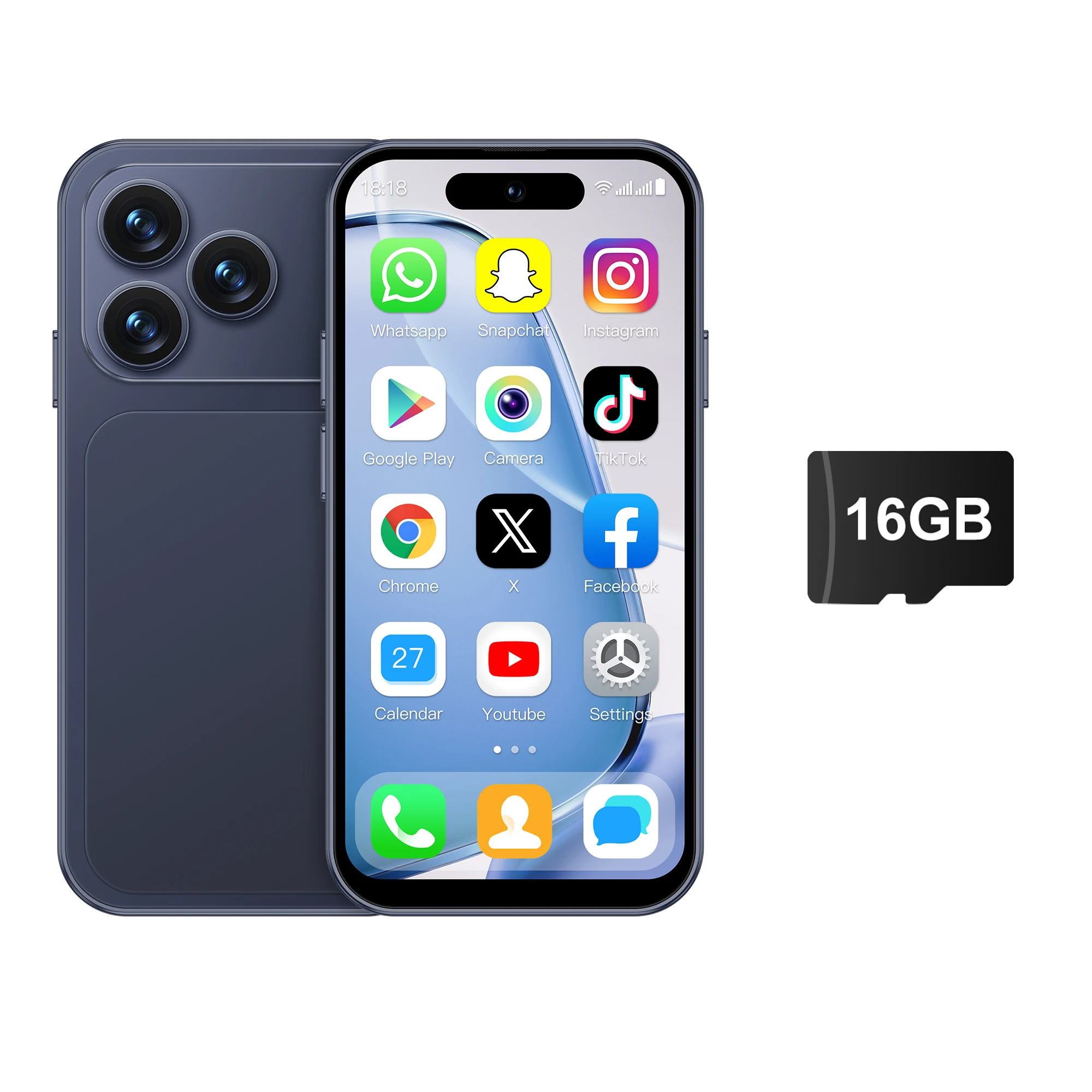 2026 NIEUWE SERVO 4G Mini Smartphone 4.0" Scherm Android 12 OS 2GB RAM 16GB ROM Play Store WiFi Kleine Smartphones Dual SIM Standby