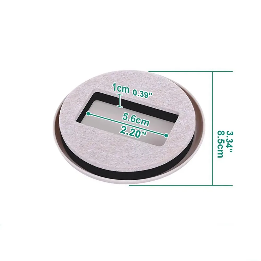 

Replacement Reduce Noise Felt Chair Leg Pad Anti-Sliding Prevent Scratch Chair Caster Pads Furniture Wheel Stoppers