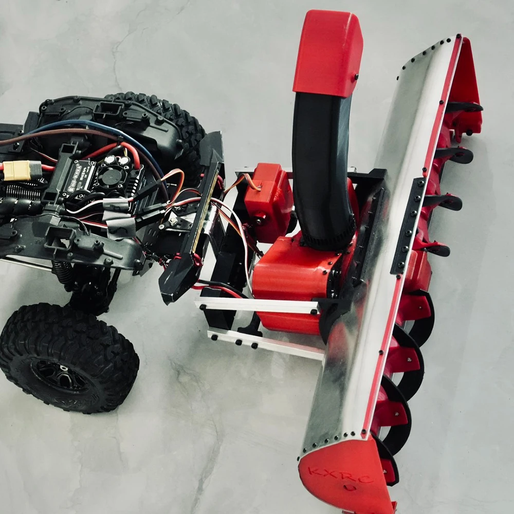 RC Climbing Car Snow Removal Machine for 1/10 RC Crawler Car TRX4 Defender Bronco AXIAL SCX10 RC4WD D90 Jeep Capra TF2 Yikong