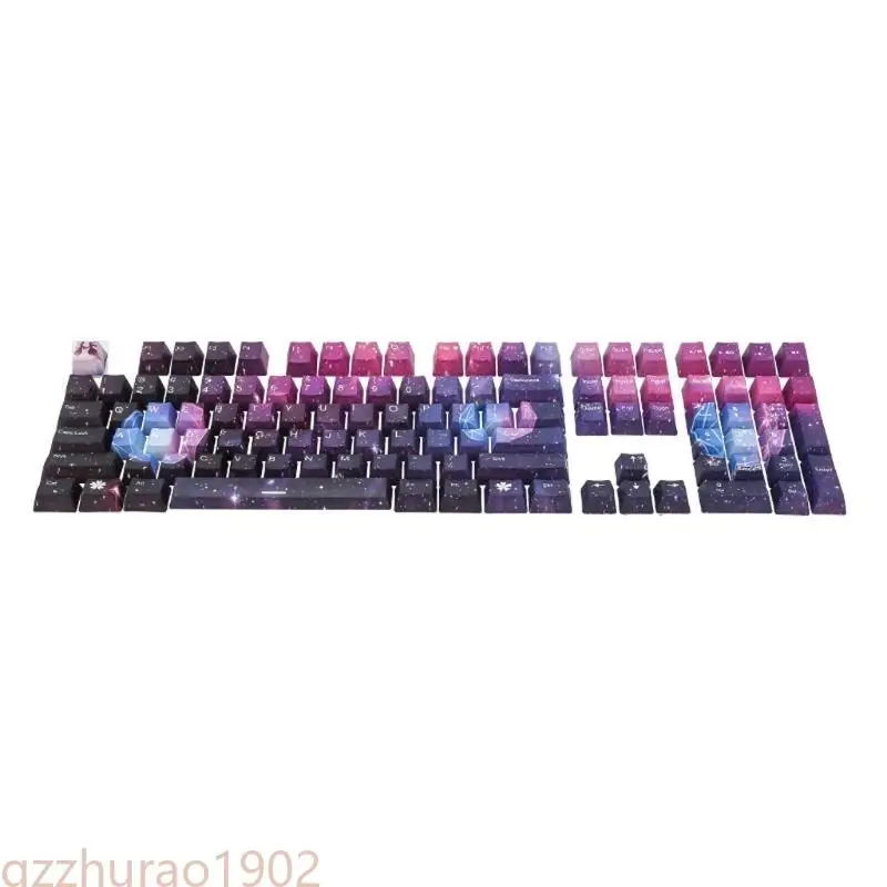 

97QB 108 Keys Profile Profile Starry PBT Dye Subbecap для механической клавиатуры