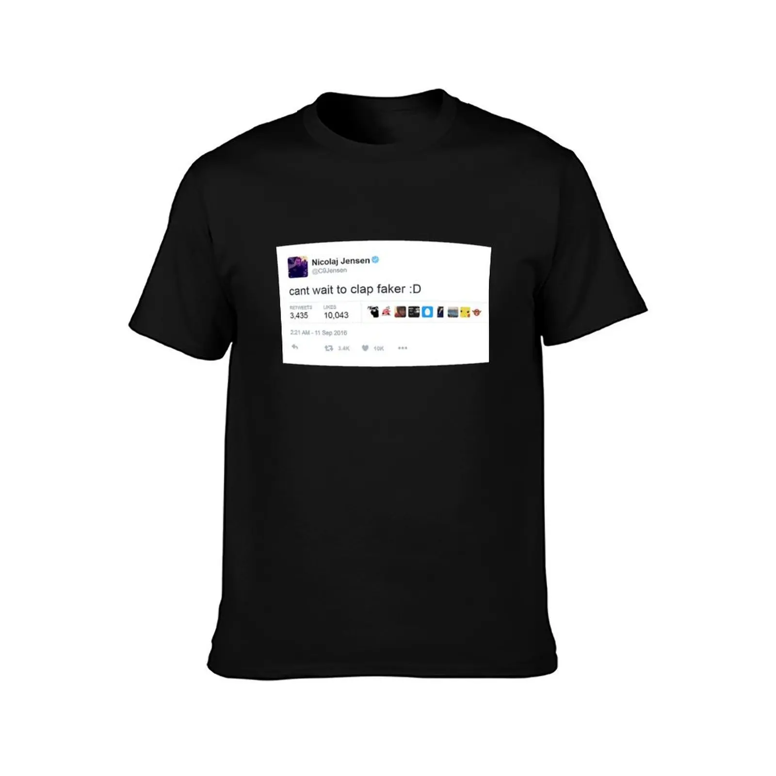 Clap Faker T-Shirt Summer Casual Cotton Tee Oversized Streetwear Tops Vintage Graphic Print Loose Fit Short Sleeve