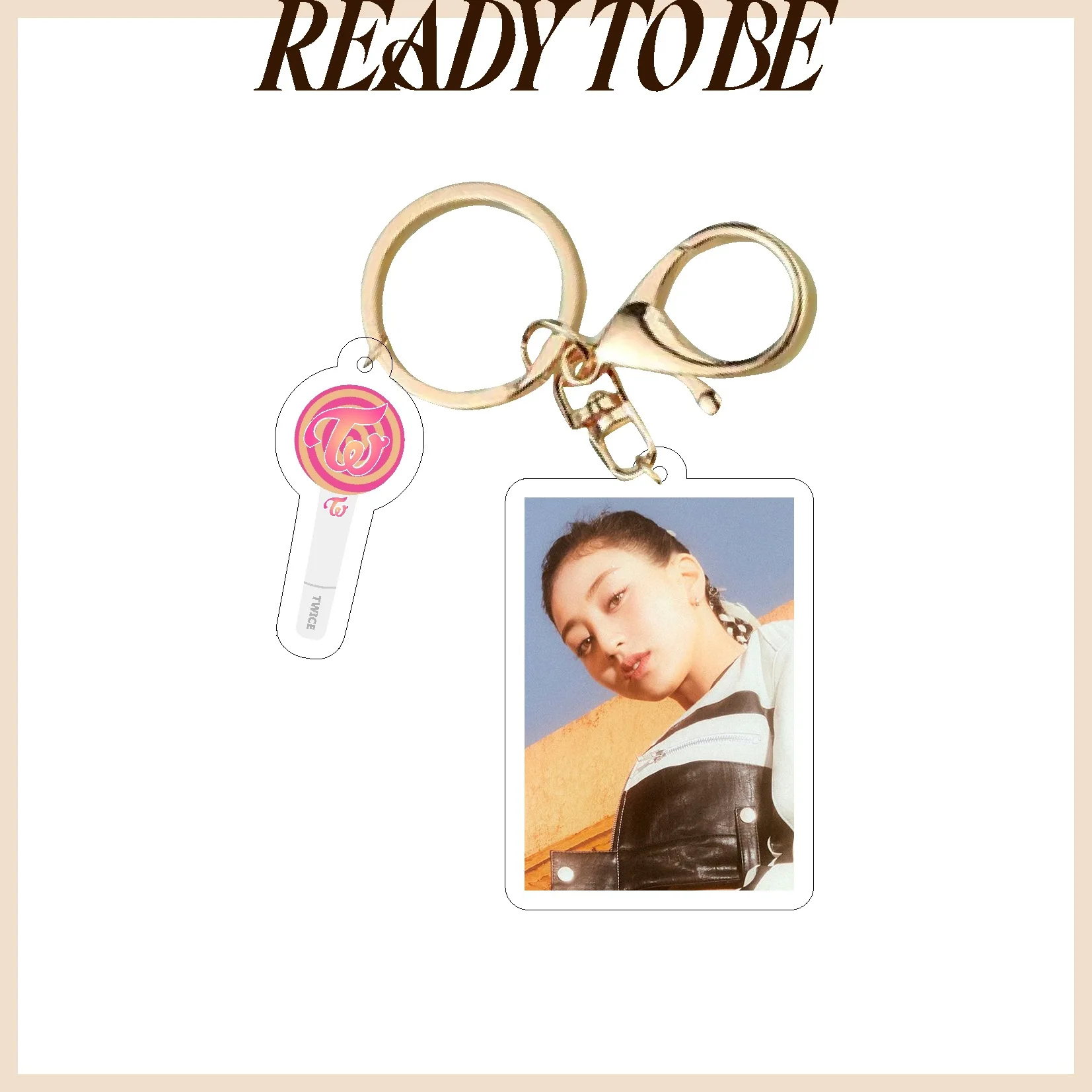 Kpop Idol TWICE READYTOBE Acrylic Keychain New Key Chain Accessories Key Ring Pendant Keyring Gifts Fans Collection