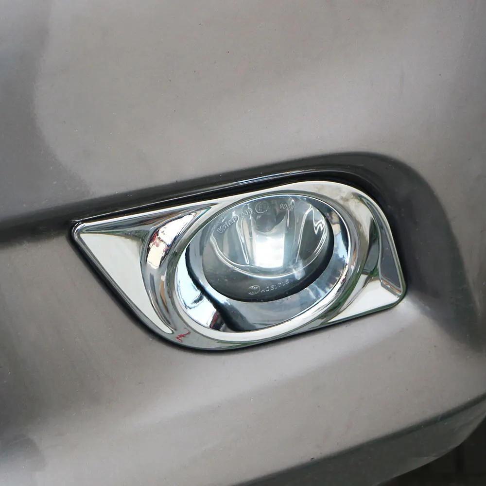 Car Front Fog Light Cover Trim for Nissan Sunny Versa Latio Almera 2014 - 2017 Fog Lamp Decorative Chrome Sticker Accessories view 2
