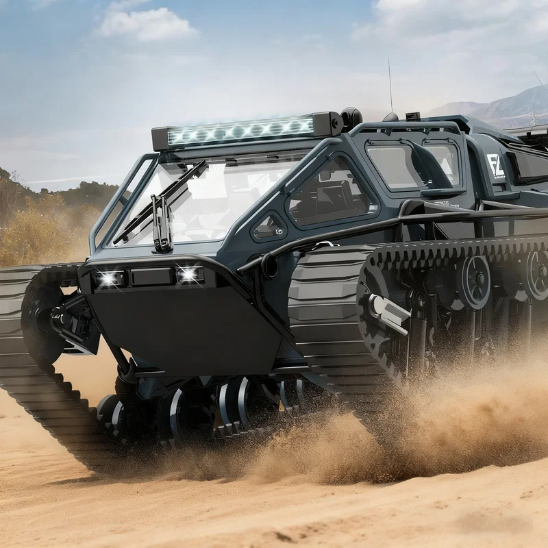 All-Terrain Crawler Off-Road RC Tank High-Horsepower Armored Remote Control Professional Full-Scale High-Speed Drift Gifts Toy
