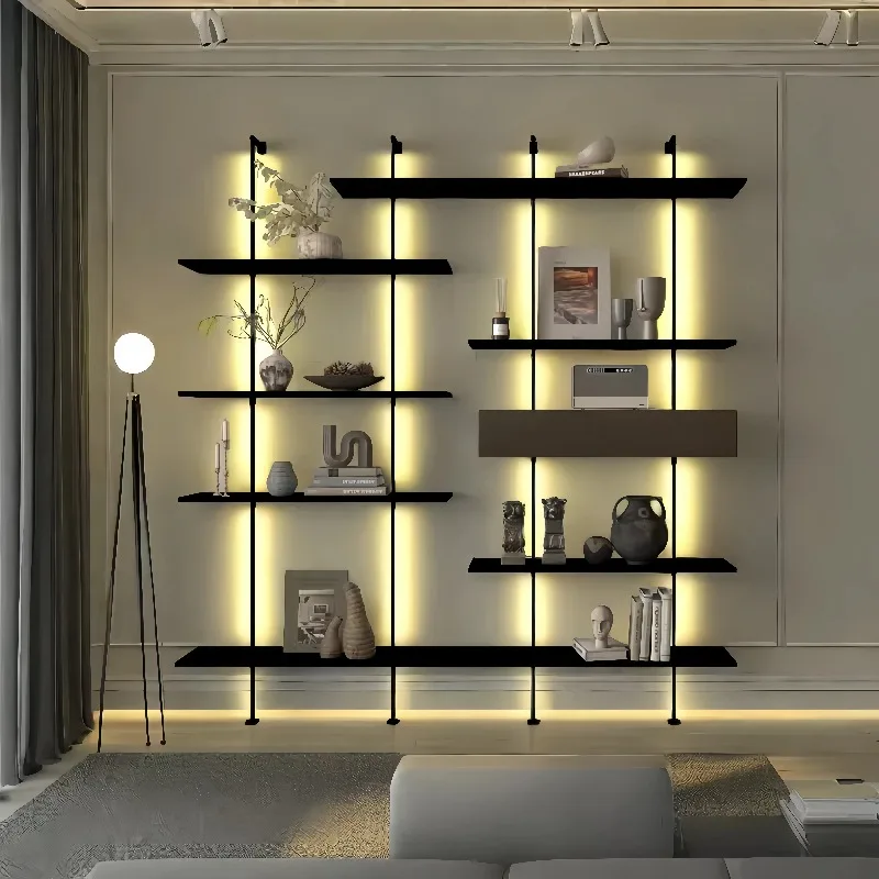 Librero تخزين خزائن غرفة المعيشة حاوية المنزل خزائن غرفة المعيشة عرض الرف Meuble De Rangement الأثاث العصري #4