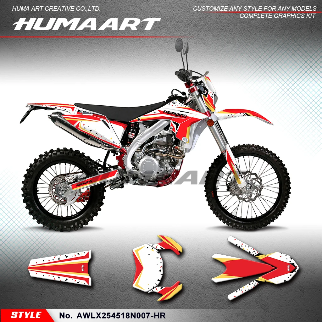 

HUMAART Stickers Adhesive Decals for Asiawing LX250 LX450 LX 250 LX 450 2018 2019 2020 2021 2022 2023 2024, AWLX254518N007-HR