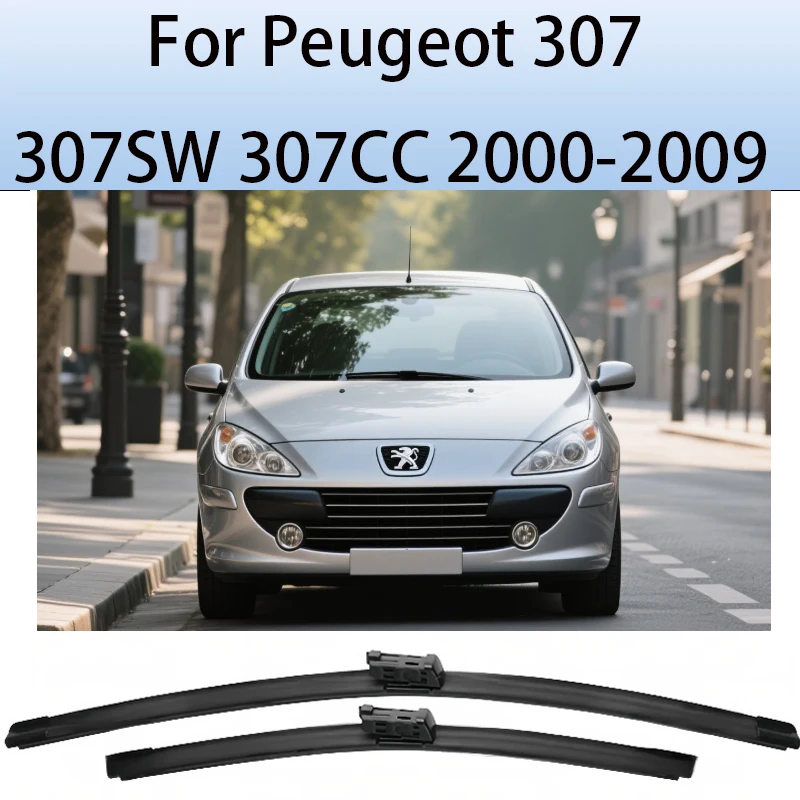 

2pcs For Peugeot 307 307SW 307CC 2000-2009 Front Windshield Wiper Blades 2002 2003 2004 2006 2007 Windscreen Window Accessories