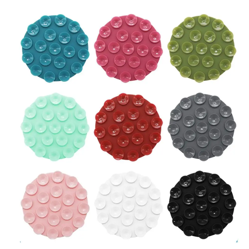 Portable Silicone Suction Cup Back Adhesive Wireless Holder Slip Mobile Phone Universal Double-sided Anti Power Bank Car H5I0