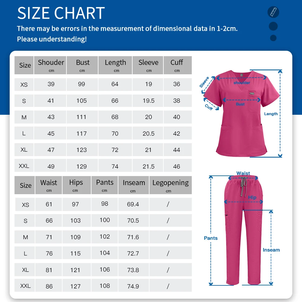 Medical Uniform High Quality Hospital Scrubs Set Operating Room Nursing Work Clothes Women Men Pharmacy Clinic Beauty Work Wear