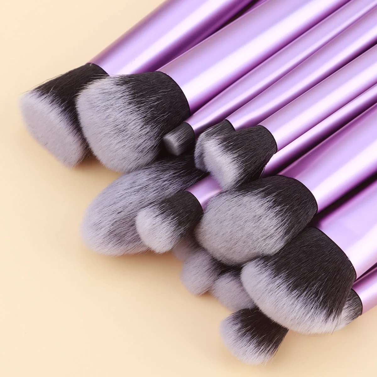 16 個プロメイクブラシダブルエンドファンデーションコンシーラーブラッシュアイシャドウブラシ液体クリームパウダーブレンド用