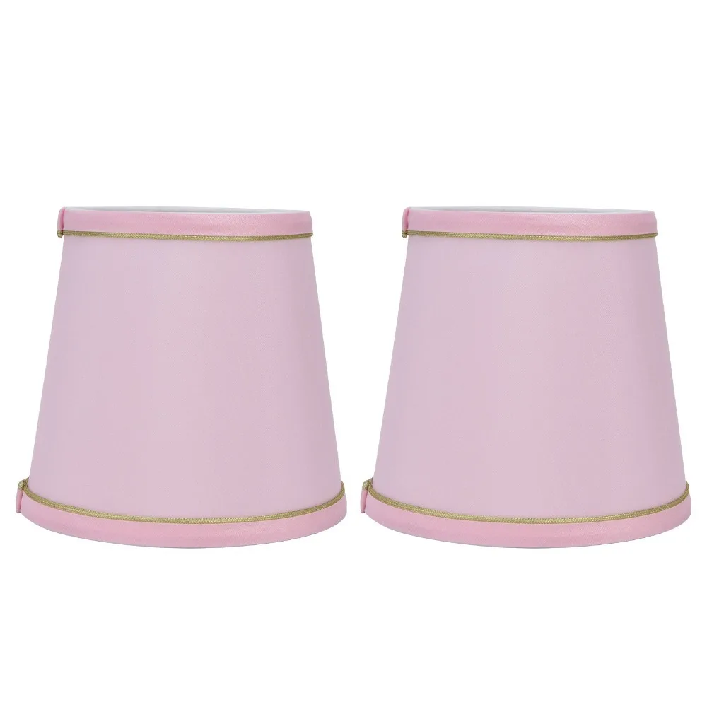 

2PCS Modern Fabric Lamp Shade Clip On Design 5.5 inch Height Lampshade European Style Lampshade Indoor Lamp