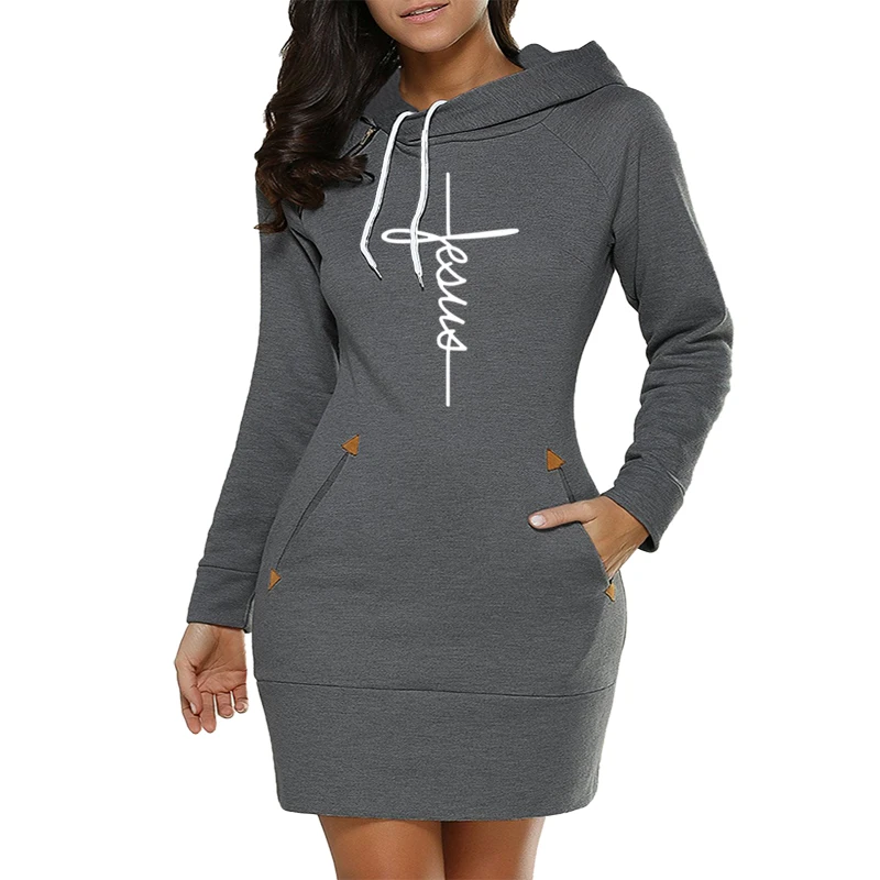 Hot Sales Midi Dresses Hooded Daily New Sports Dress Pocket Autumn Simplicity Spring 2024 Casual Fashion Womens Women's Clothing