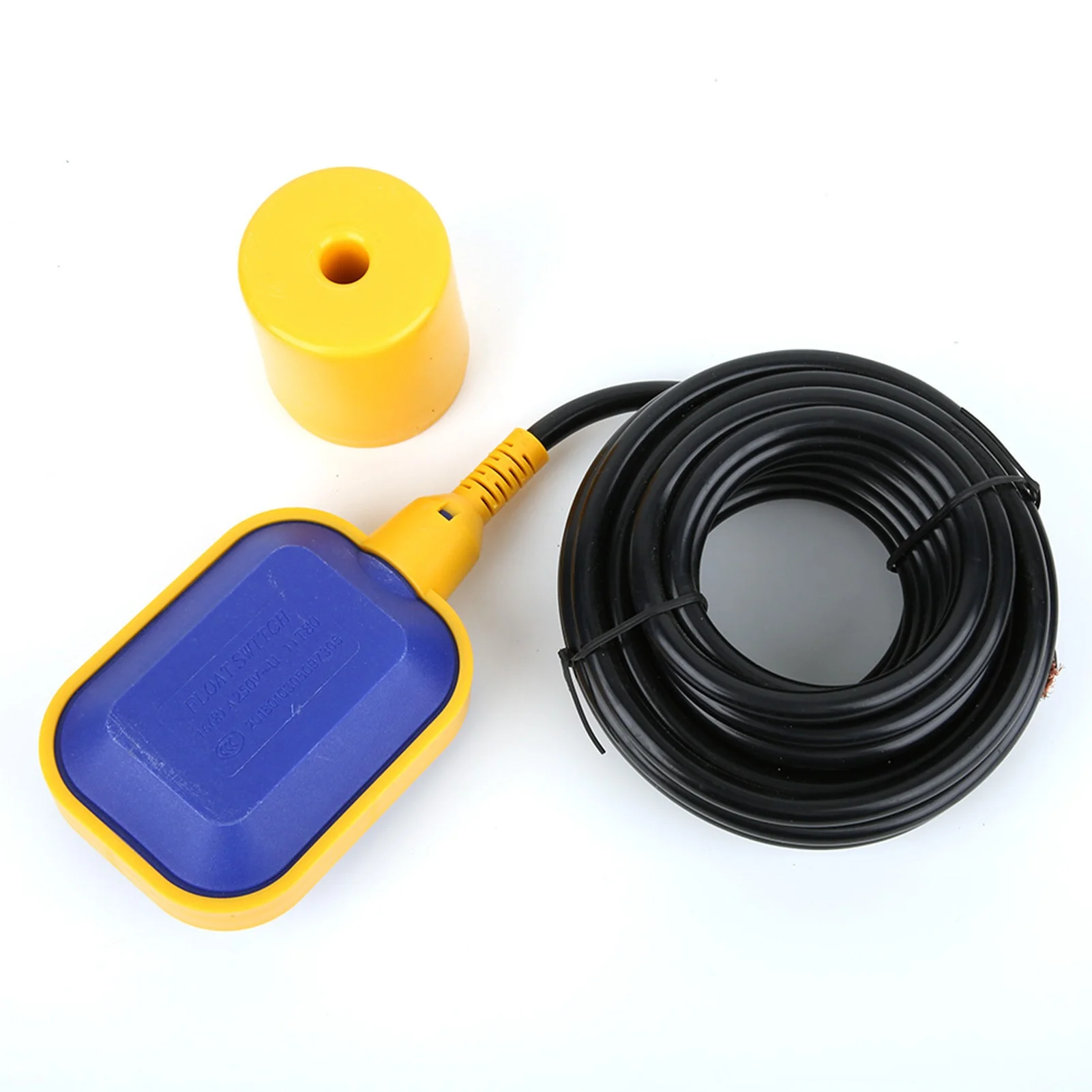 

0-250V Float Switch Liquid Level Sensor Water Feed Drainage Auto Controller 6M Cable KEY-6