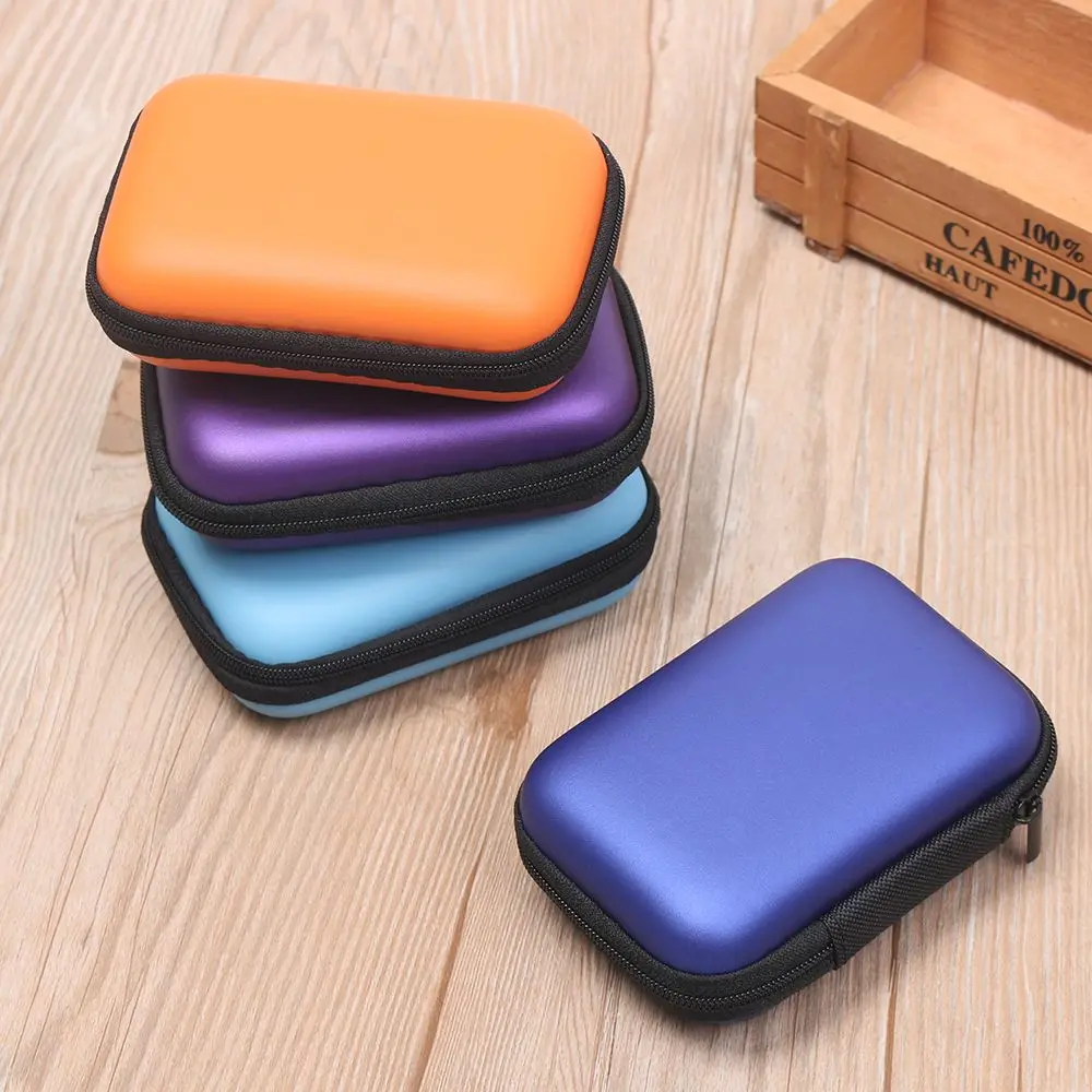 Mini Cable Organizer Memory Card Case Headphone Headset Accessories Carry Pouch Storage Box Coin Purse Earphone Bag