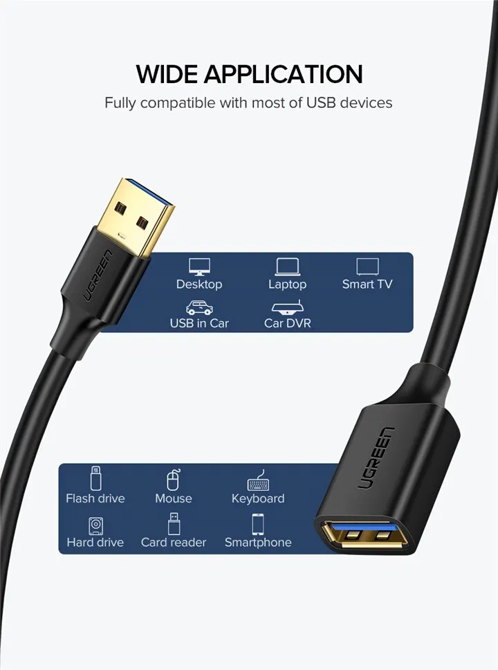 Cavo di prolunga USB 3.0 3m nero