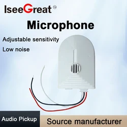 CCTV Microphone Cheap Audio Monitor High sensitive Noise cancelling Mikrofon for Surveillance System Voice Pickup