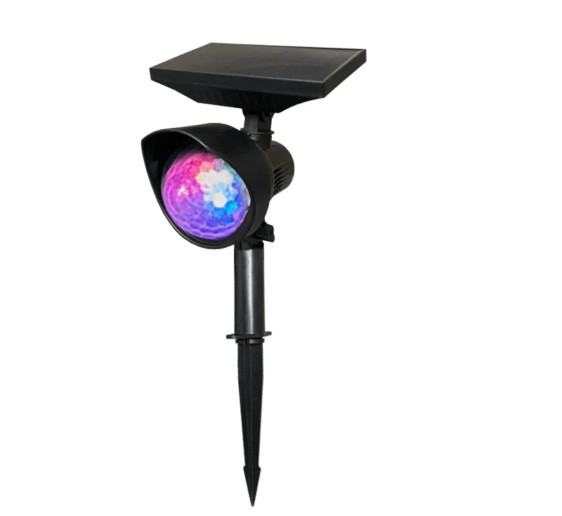 Outdoor Zonne-Projectie Lamp Rgb Draaibare Kristallen Magische Bal Disco Podium Licht Buiten Gazon Landschap Kleur Led Licht