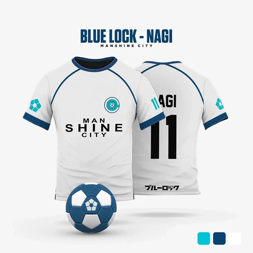 Manshine City White Cartoon Anime Cosplay Men Jersey Summer Short Sleeve Children Tee Tops 2025