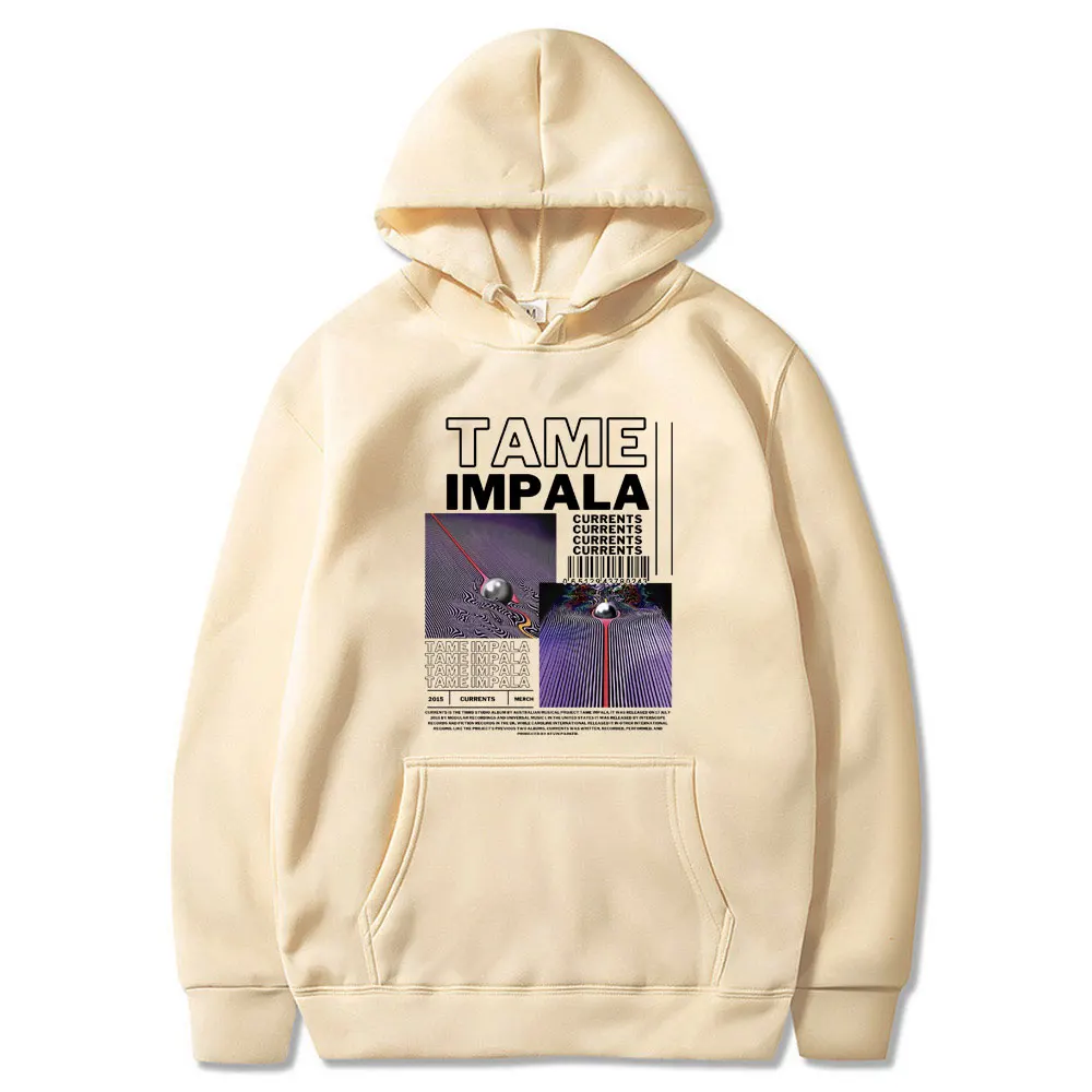 Tamo Impala-Sudadera con capucha para hombre y mujer, jersey de gran tamaño con estampado de corrientes, moda Unisex, Sudadera con capucha de música Pop Rock