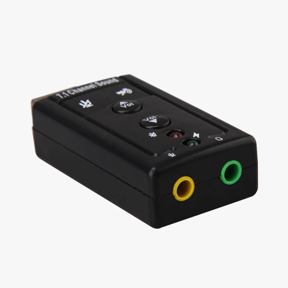 

7.1-Channel Virtual USB Stereo Audio Adapter with Microphone Ports Audio Mic Speaker Adapter USB Audio Adapter for Laptop PC