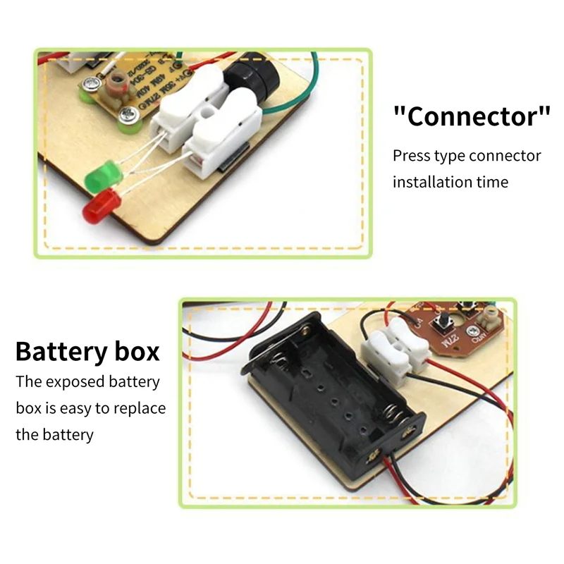 STEM Kits Saiba Código Morse, construir uma máquina de telégrafo, circuito elétrico Experiment, Kit Electricidade, sem bateria