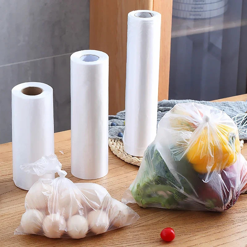 50/100pcs Plastic Bags Food Grade Fresh Preserving Bags Food Fruit Storage Bag Fresh Keeping Disposable Kitchen Packaging Bags