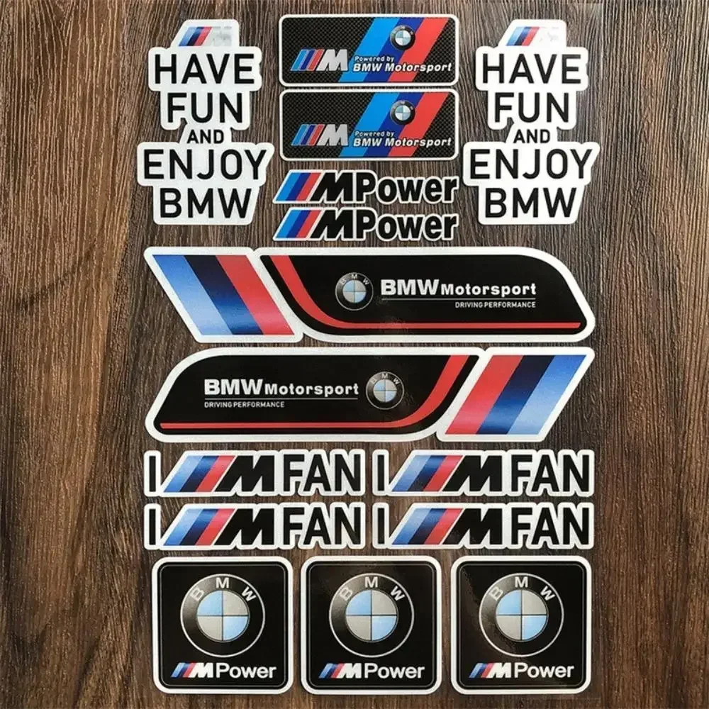 New Car Decoration Stickers Reflective Waterproof Decals Suitable for Bmw Motorcycle Modified Helmet Fuel Tank Tail Box Stickers