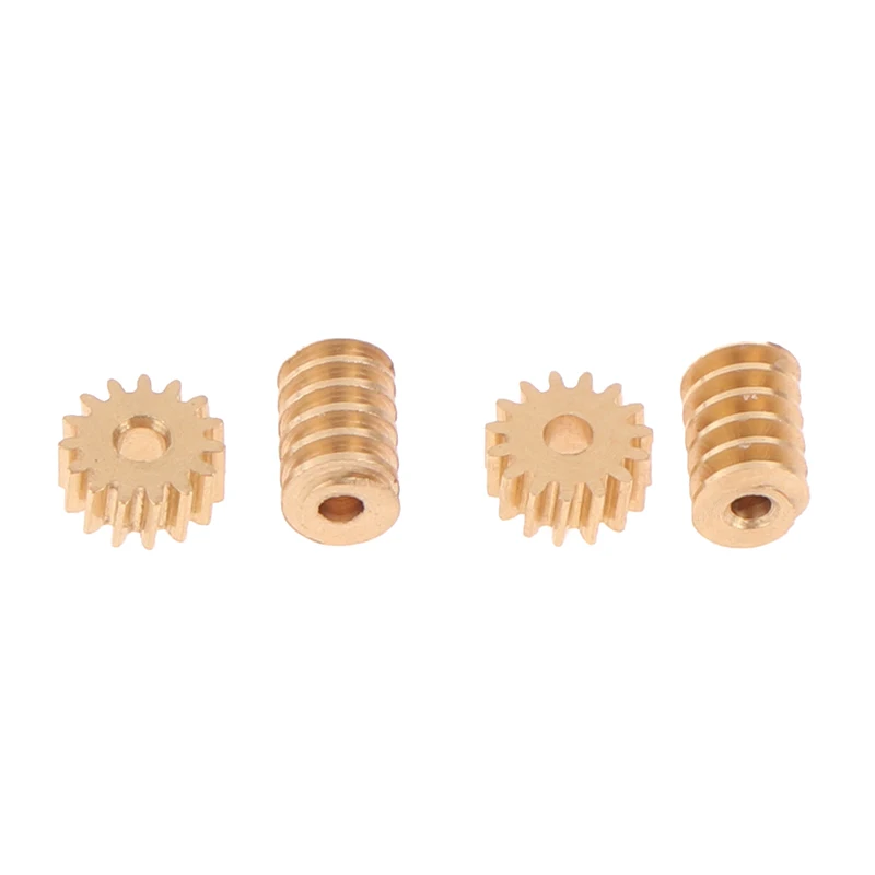 New Sale 1:87 Modulus 0.2 15T Micro Brass Turbine Worm Static Change Gear Hole Dia 0.8mm/1mm Reduction Pinion Shaft Connector