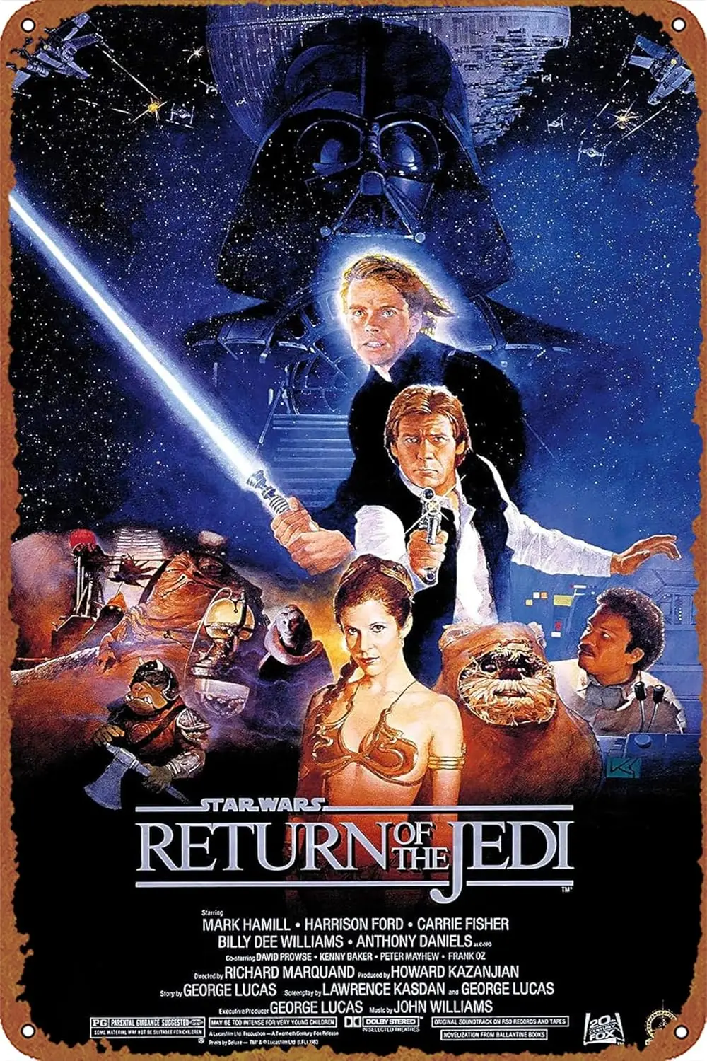 Upgrade Your Space with the Retro Return of the Jedi Movie Poster – A Must-Have for Star Wars Fans