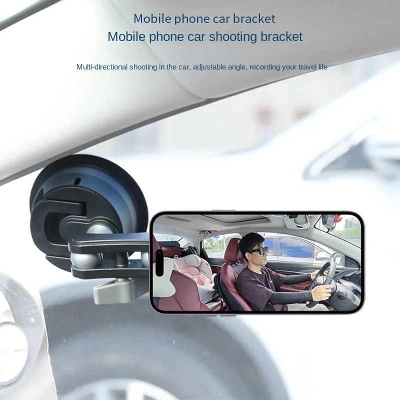 Sucker Car Phone Holder Mount for Video Car POV 360 Degree GPS Cell Support  For iPhone Magsafe Xiaomi Samsung Huawei