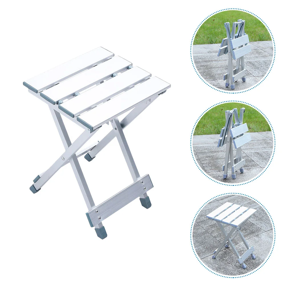 

Folding Chairs Stool Portable for outside Foldable Picnic Nonskid Aluminum Alloy Fishing Outdoor Camping Simple