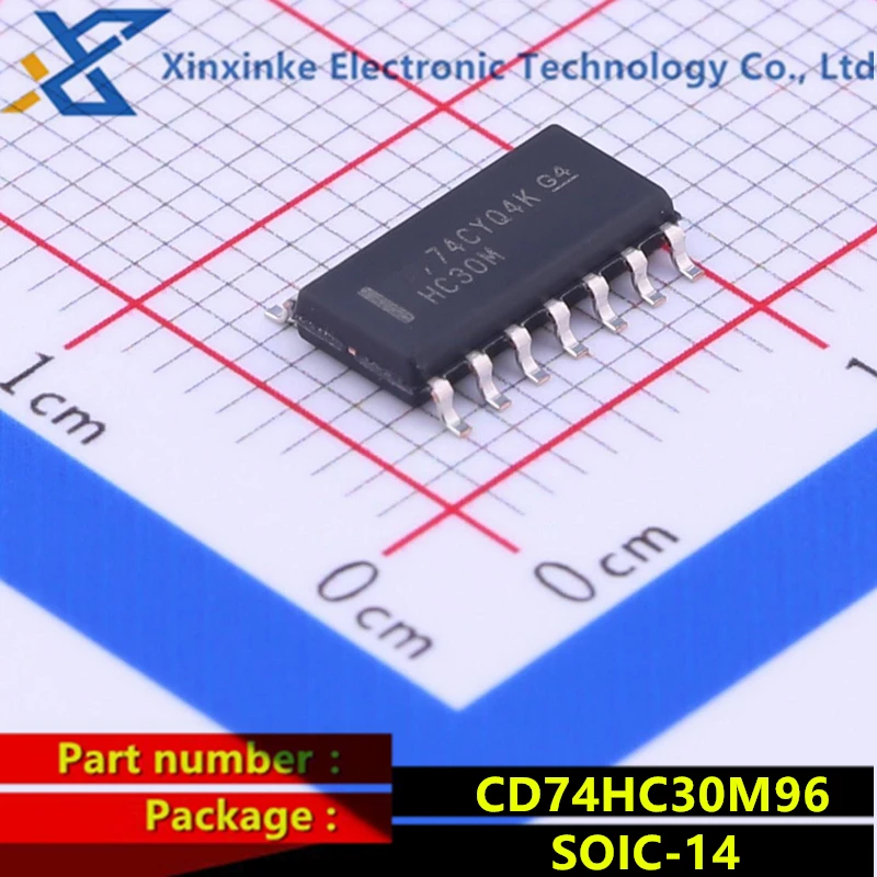 CD74HC30M96 SOIC-14 CD74HC30M Silk-screen:HC30M Logic gate 8-Input High speed CMOS logic 8-Input NAND Bate brand new Original